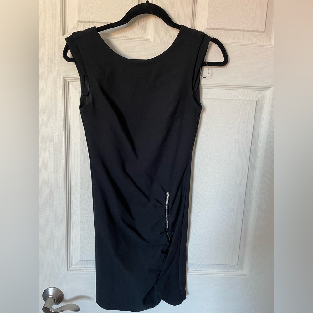 Black dynamite mini dress